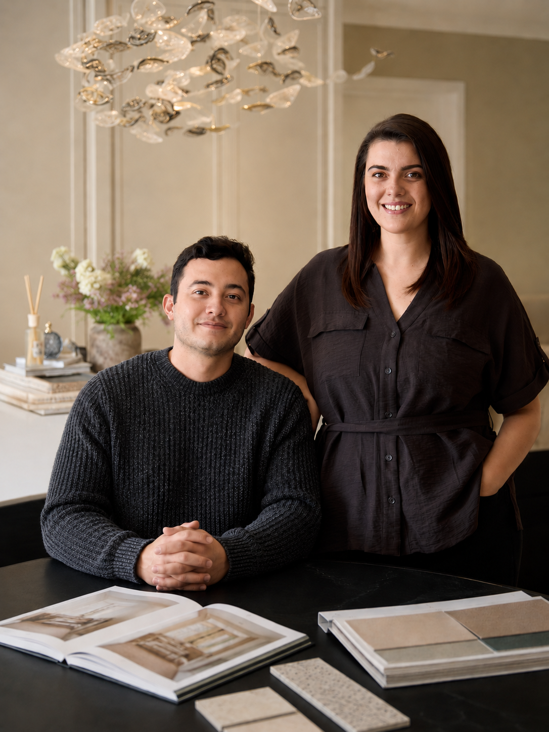 Jess and Arturo, the founders of Artess